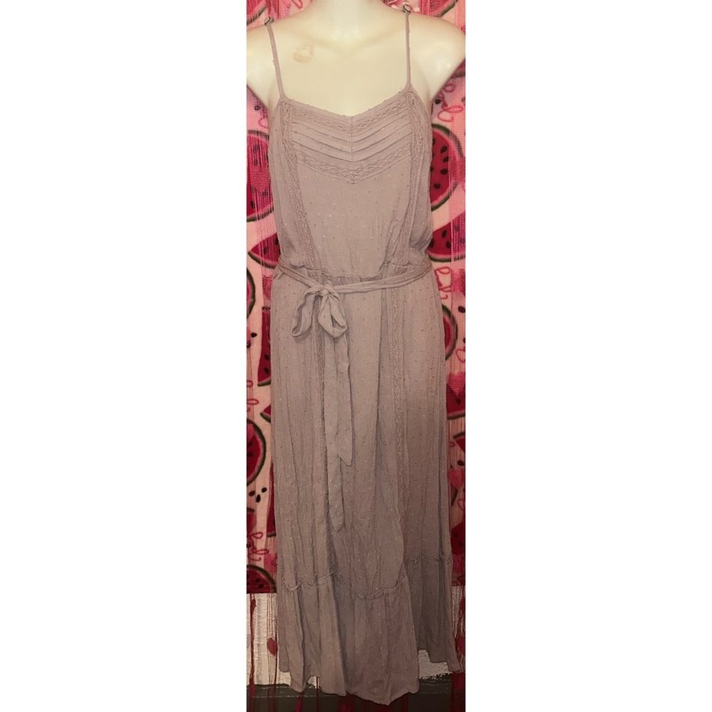 💜 Boho Belted Maxi Dress